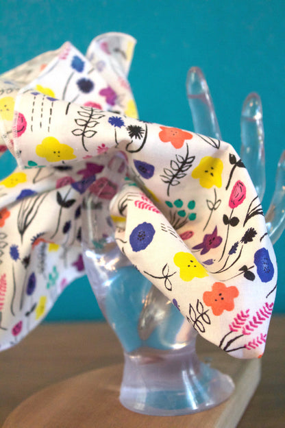 Flowers and Facets Organic Handkerchief Set-The Blue Peony-Cotton,Handkerchief
