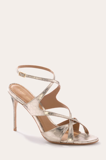 Susie Leather Heel | GOLD