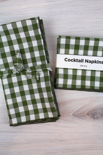 Forest Woven Gingham Napkins