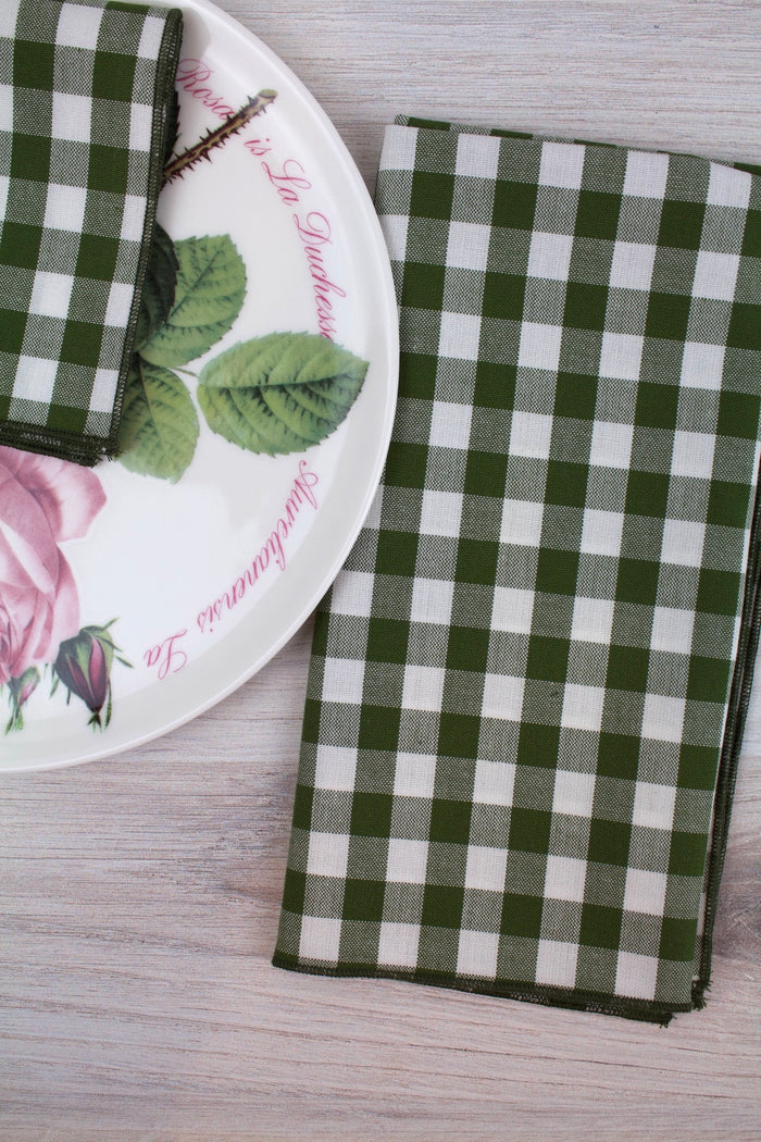 Forest Woven Gingham Napkins