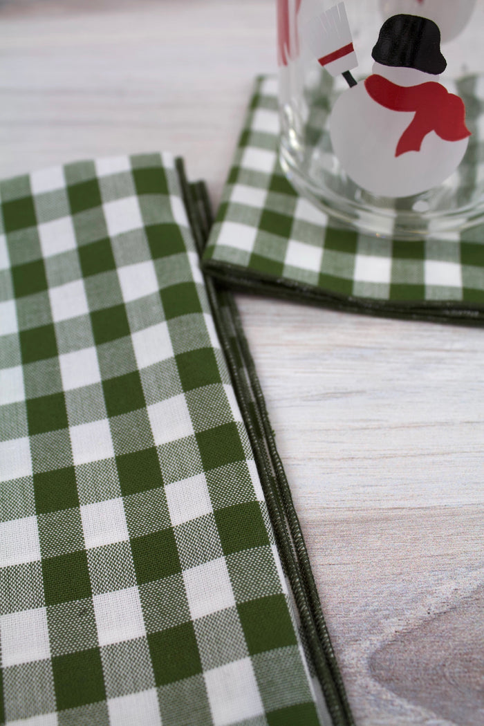 Forest Woven Gingham Napkins