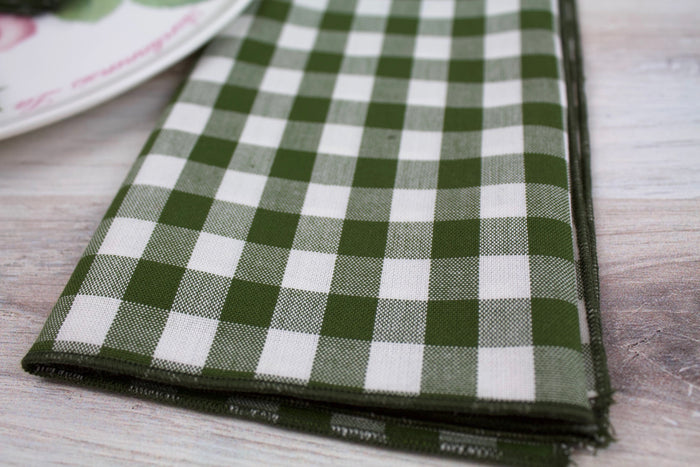 Forest Woven Gingham Napkins