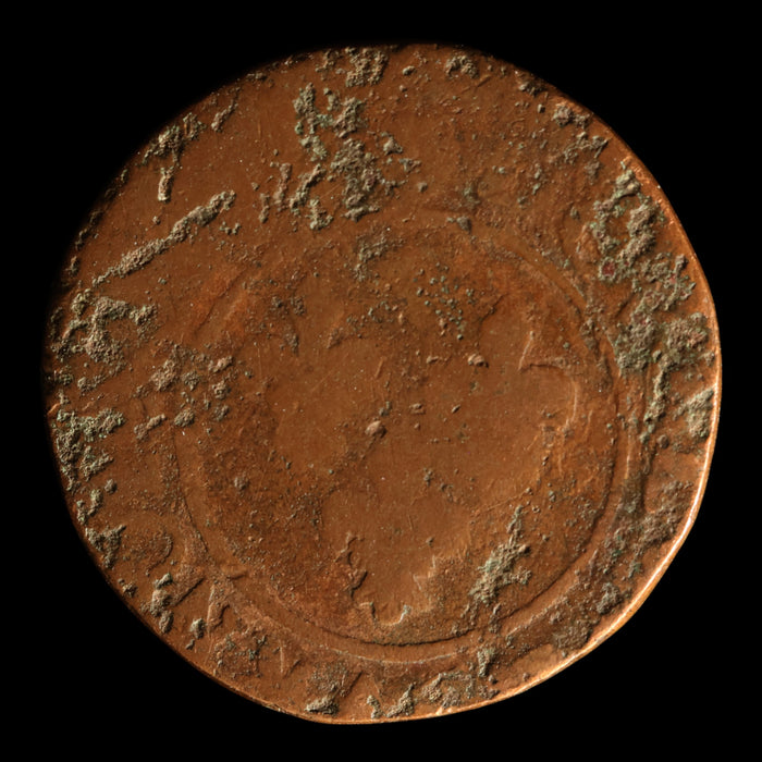 France, King Louis XIII, AE (Copper) Double Tournois - 1610 to 1643 CE - France