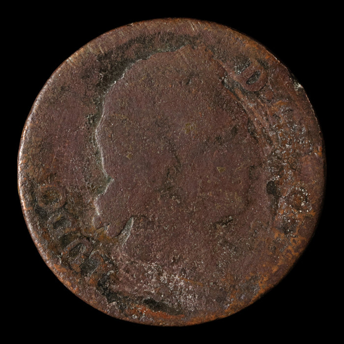 France, King Louis XV, AE (Copper) 1/2 Sol - 1770 CE - France