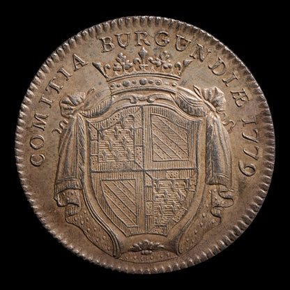 France, King Louis XVI, AR Jeton (Non-Monetary Token) - 1779 CE - France