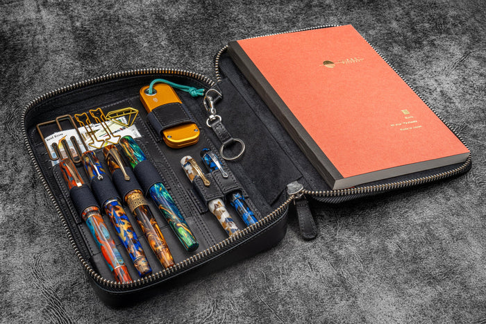 Galen Leather Expansi-Folio Zip Leather a5