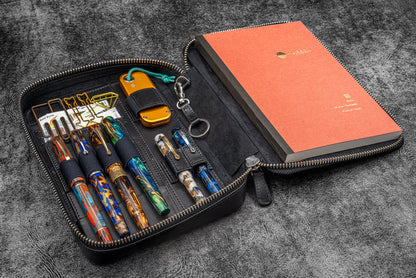 Galen Leather Expansi-Folio Zip Leather a5