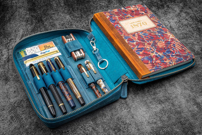 Galen Leather Expansi-Folio Zip Leather a5