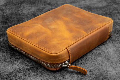 Galen Leather Expansi-Folio Zip Leather a5