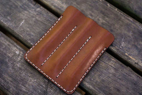 Galen Leather Triple Fountain Pen Case