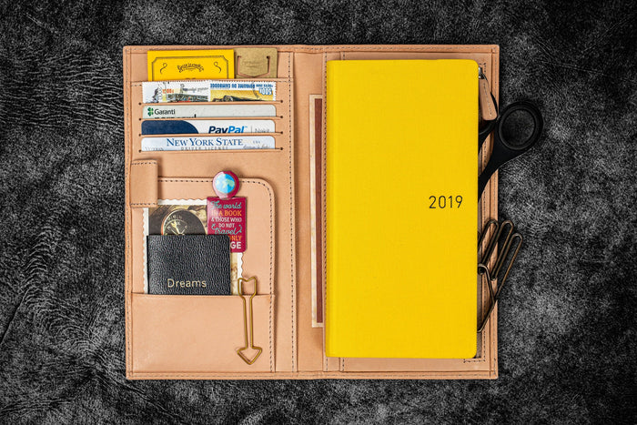 Galen Leather Wallet for Hobonichi Weeks/Regular Size
