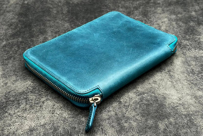 Galen Leather Zippered B6 Planner Folio