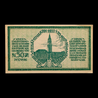 German Empire, City of Kiel, 50 Pfennigs (Notgeld)