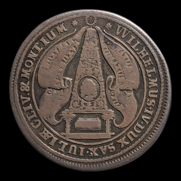 Germany, Saxe-Weimar, Duke Wilhelm, AR 1/4 Thaler - 1662 CE - German States