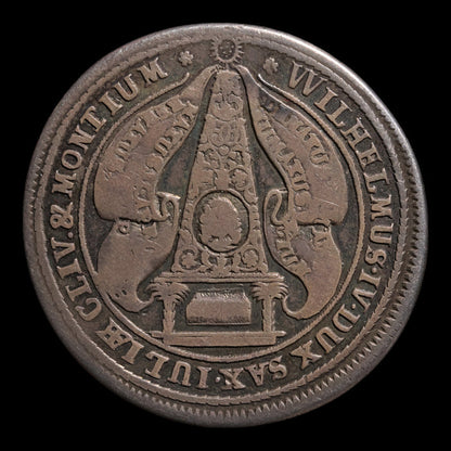 Germany, Saxe-Weimar, Duke Wilhelm, AR 1/4 Thaler - 1662 CE - German States