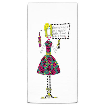 "Give Me Patience" Dolly Mama's by Joey Flour Sack Towel - CJ Bella Co.
