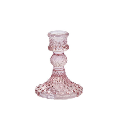 Glass Gillian Taper Candle Holder