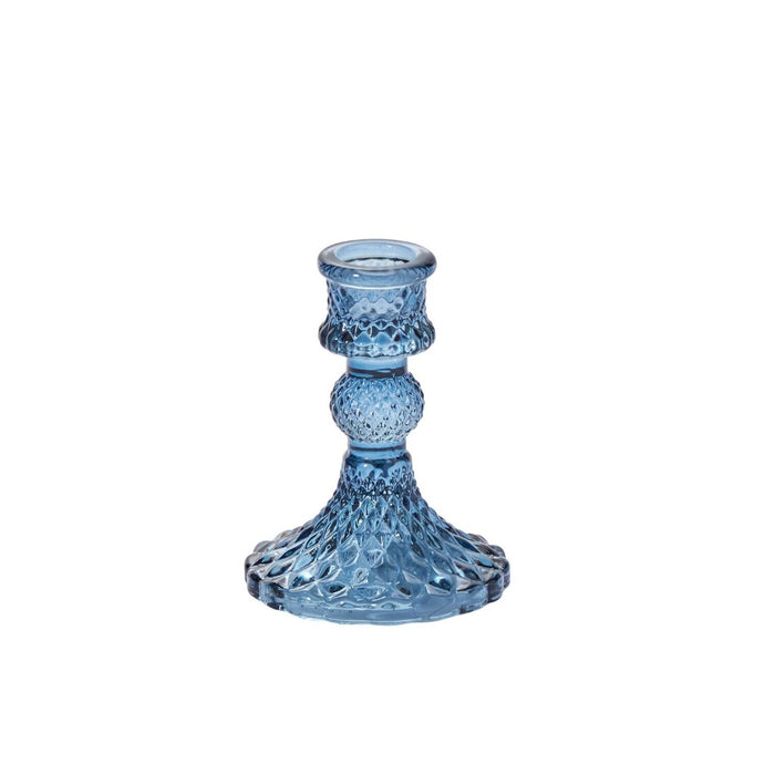 Glass Gillian Taper Candle Holder