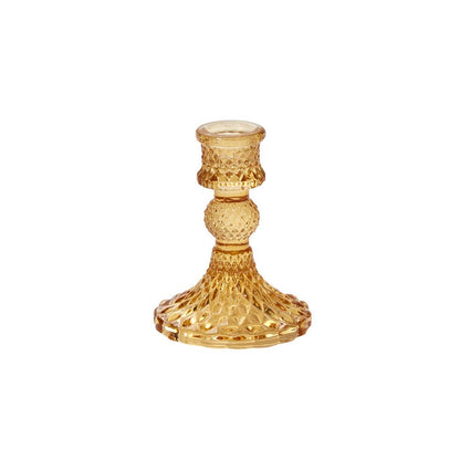 Glass Gillian Taper Candle Holder
