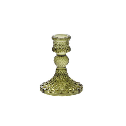 Glass Gillian Taper Candle Holder