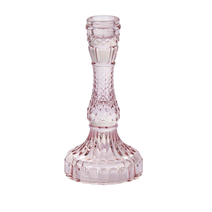 Glass Gillian Taper Candle Holder