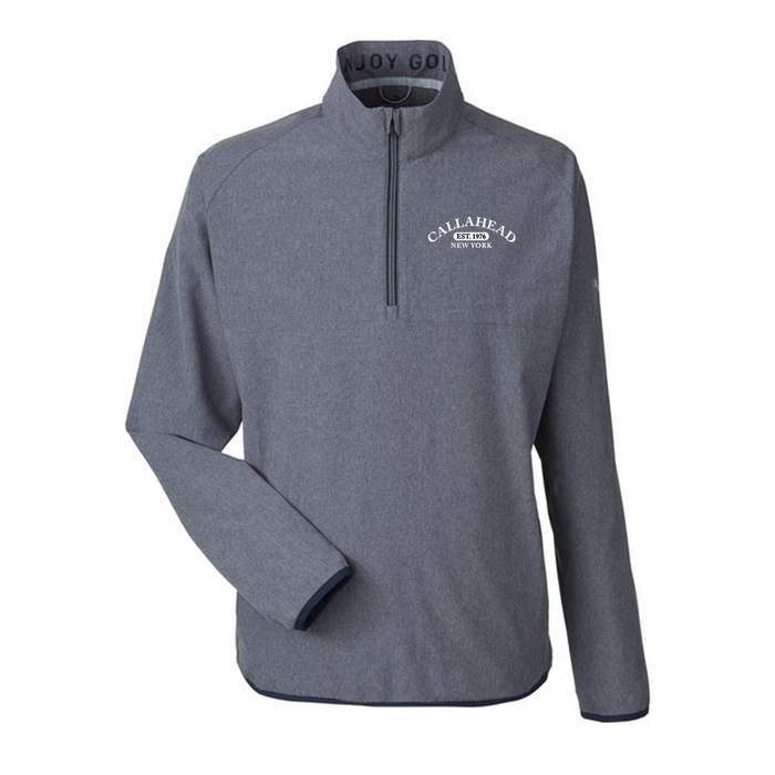 Puma Golf Men's Coastal Woven Quarter-Zip, Screen Print