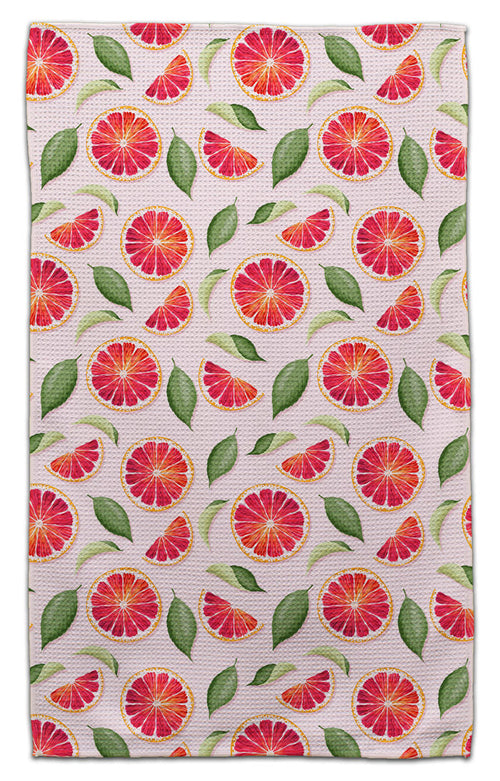 Grapefruit Waffle Weave Towel - CJ Bella Co.
