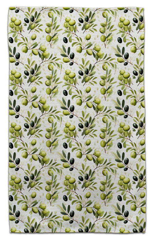 Green & Black Olives Eco-Friendly Towel - CJ Bella Co.
