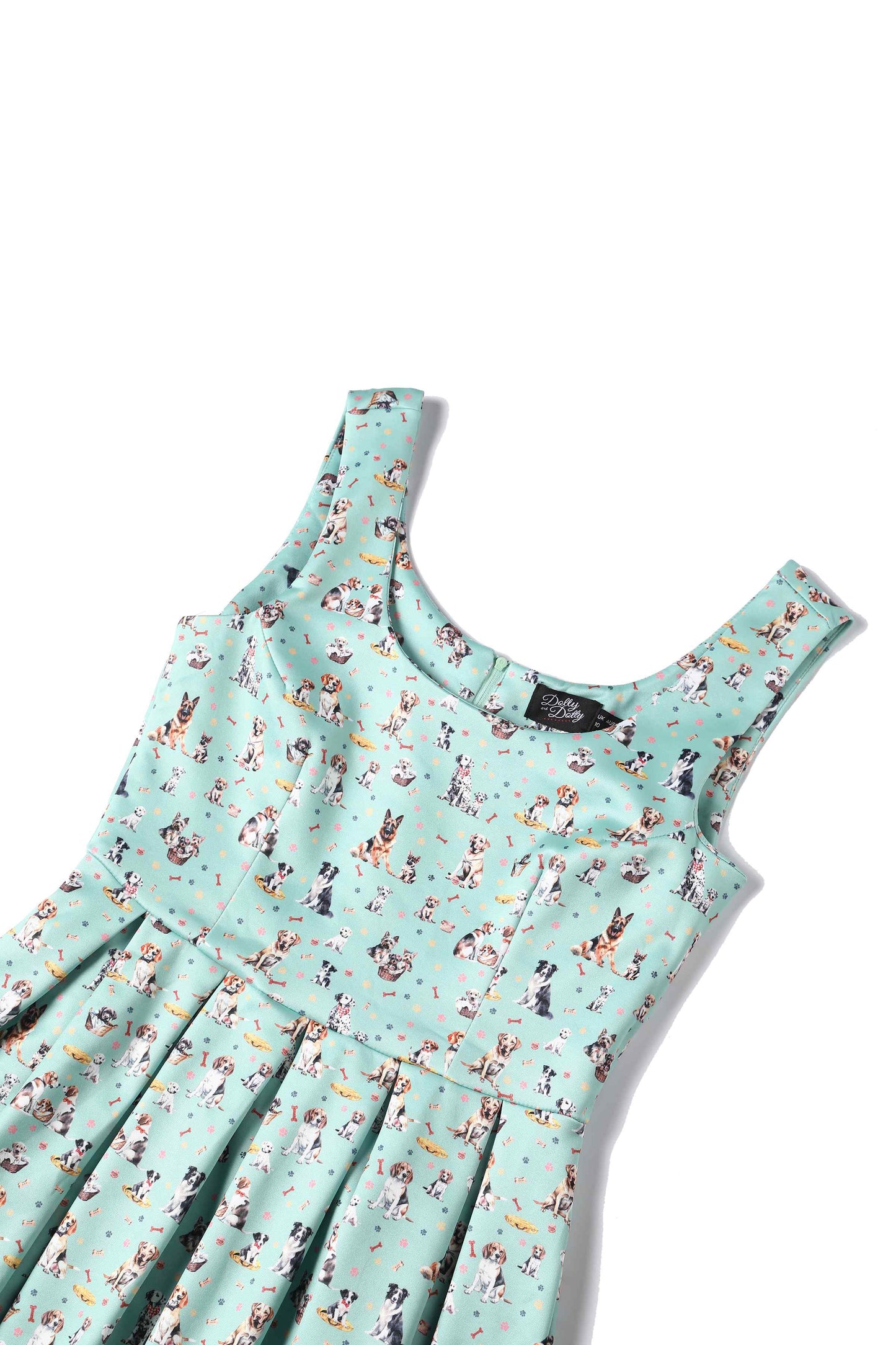 Amanda Green Dog Swing Dress