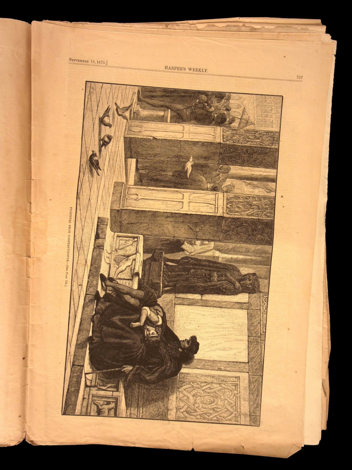Harper's Weekly: "A Temperance Lesson," Review of Recent Inventions, Herzegovina Uprising — Sep. 18, 1875
