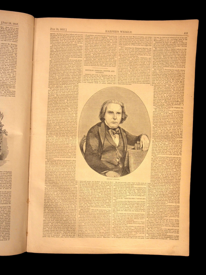 Harper's Weekly: Aquarium Illustrations, Middle Eastern Travel, "The Siamese" — Jul. 18, 1857