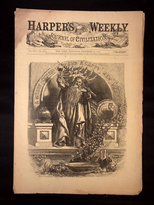 Harper's Weekly: Christmas Edition, Many Holiday Related Illustrations — Dec. 31st, 1870