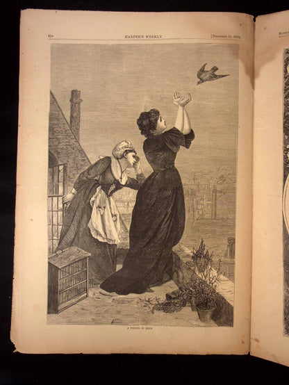 Harper's Weekly: Christmas Edition, Many Holiday Related Illustrations — Dec. 31st, 1870