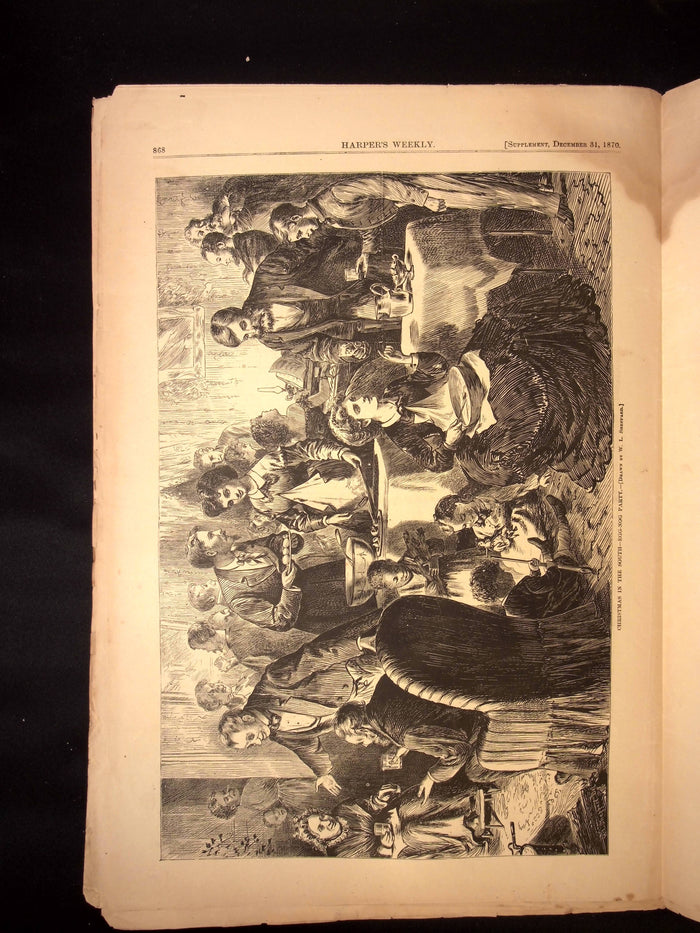 Harper's Weekly: Christmas Edition, Many Holiday Related Illustrations — Dec. 31st, 1870