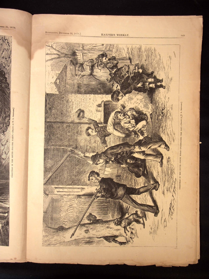 Harper's Weekly: Christmas Edition, Many Holiday Related Illustrations — Dec. 31st, 1870