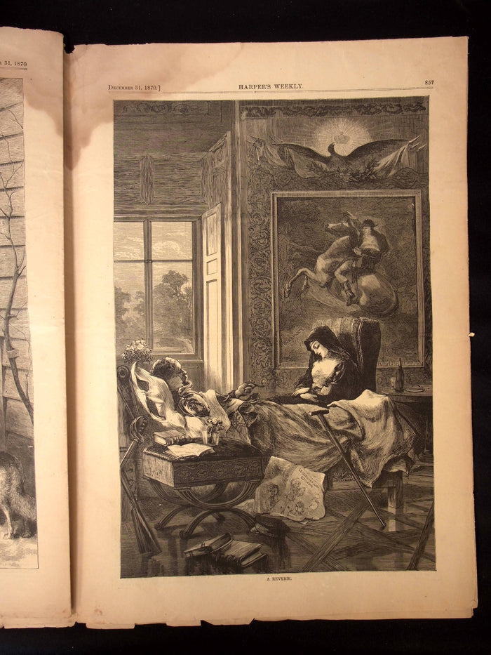 Harper's Weekly: Christmas Edition, Many Holiday Related Illustrations — Dec. 31st, 1870