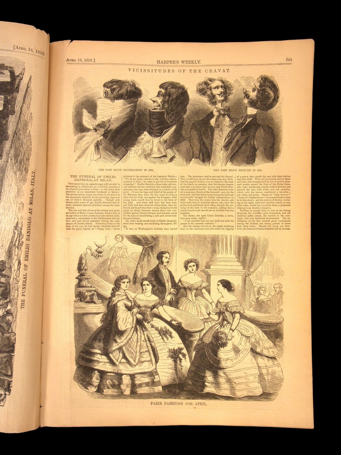 Harper's Weekly: Hawaii Volcano, Spring Fashions Around the World — Apr. 16, 1859
