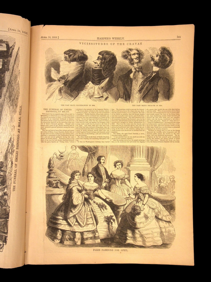 Harper's Weekly: Hawaii Volcano, Spring Fashions Around the World — Apr. 16, 1859