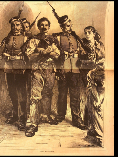 Harper's Weekly: Shooting Competition, "The Deserter," Arctic Expedition  — Oct. 16, 1875