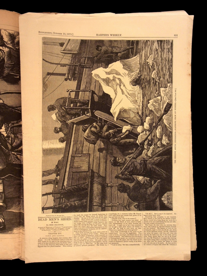 Harper's Weekly: Shooting Competition, "The Deserter," Arctic Expedition  — Oct. 16, 1875