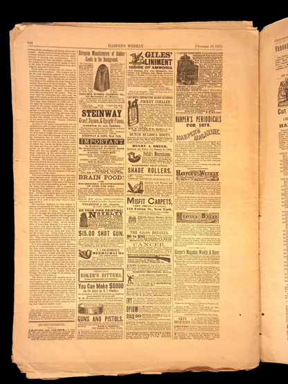 Harper's Weekly: Shooting Competition, "The Deserter," Arctic Expedition  — Oct. 16, 1875