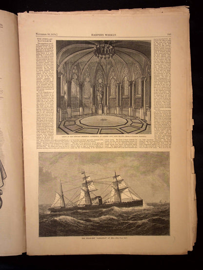 Harper's Weekly: Uncle Sam Cover, Illustrations from Turkey, Afghanistan, Europe — Nov. 30th, 1878