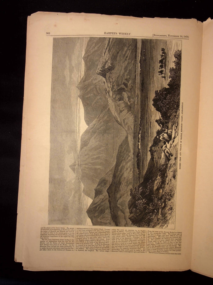 Harper's Weekly: Uncle Sam Cover, Illustrations from Turkey, Afghanistan, Europe — Nov. 30th, 1878