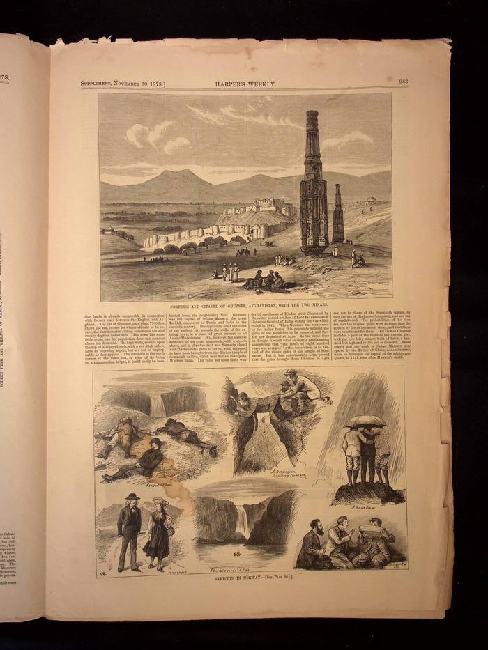 Harper's Weekly: Uncle Sam Cover, Illustrations from Turkey, Afghanistan, Europe — Nov. 30th, 1878