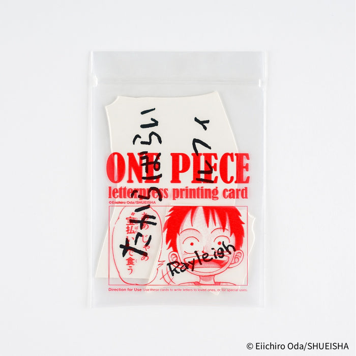 Hobonichi ONE PIECE magazine Vivre Card & Treasure Tab Letterpress Printed Card