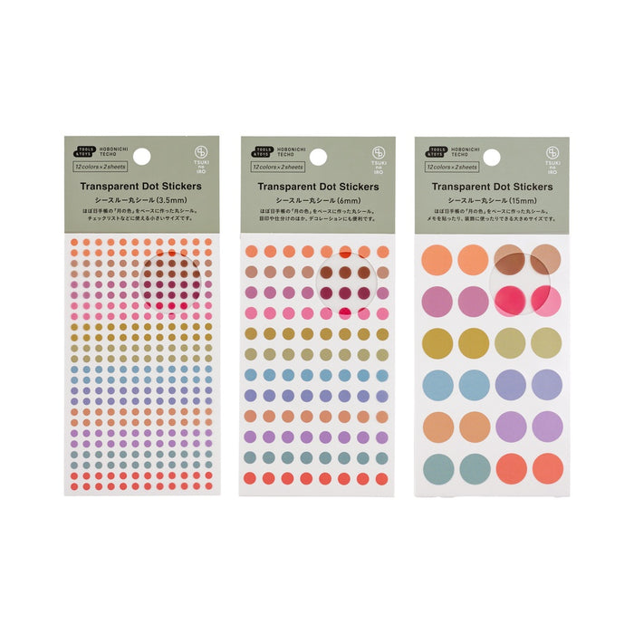 Hobonichi TSUKI no IRO Transparent Dot Stickers