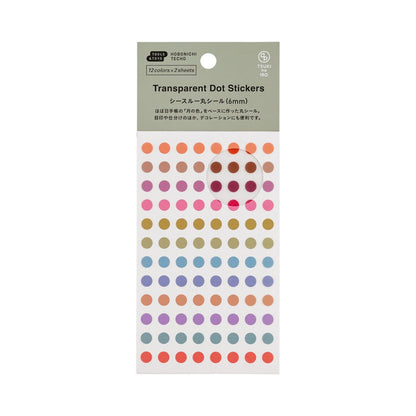 Hobonichi TSUKI no IRO Transparent Dot Stickers