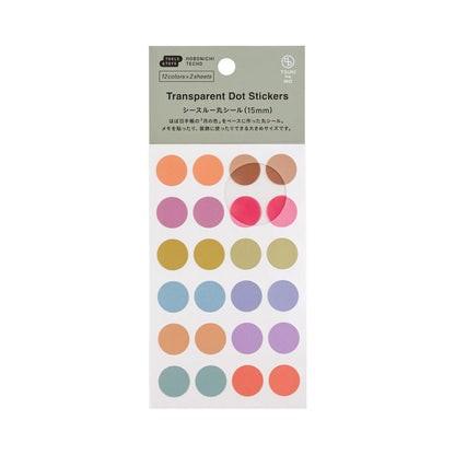 Hobonichi TSUKI no IRO Transparent Dot Stickers