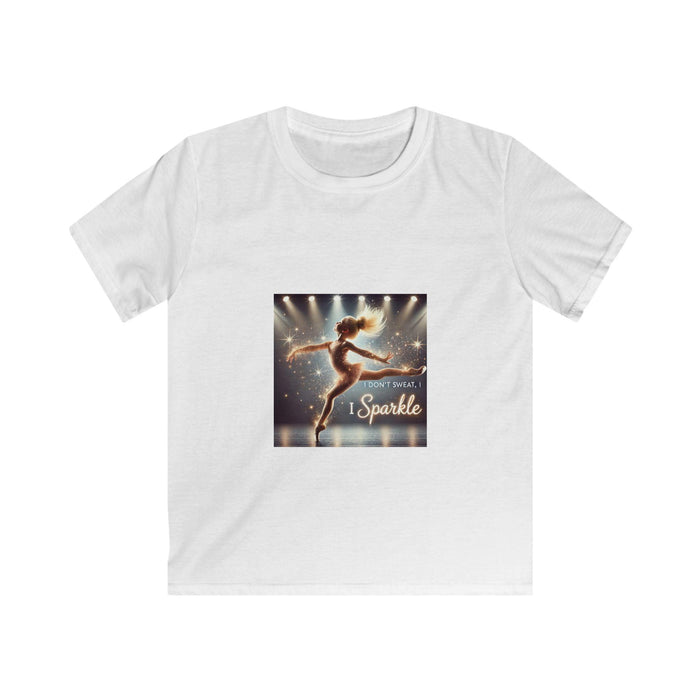 I Don't Sweat, I Sparkle (Blonde Girl) ✨ Youth T-Shirt - Whippie's