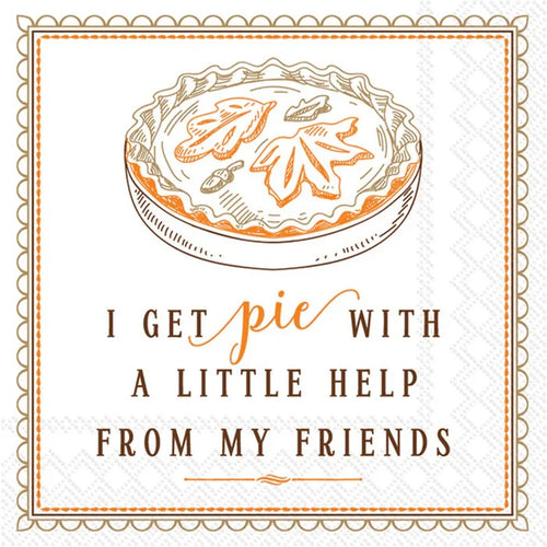 I Get Pie Cocktail Napkins